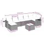 Set sofás de jardín 8 piezas y cojines ratán sintético marrón von , Gartensets - Ref: Foro24-3263829, Preis: 512,92 €, Rabatt: %