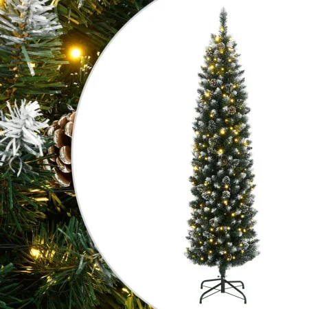 Árbol de Navidad artificial estrecho con 300 LEDs 210 cm von , Weihnachtsbäume - Ref: Foro24-3315781, Preis: 98,88 €, Rabatt: %