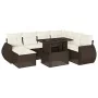 Set sofás de jardín 8 piezas y cojines ratán sintético marrón by , Garden sets - Ref: Foro24-3268703, Price: 585,63 €, Discou...