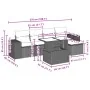 Set sofás de jardín 6 piezas y cojines ratán sintético marrón by , Garden sets - Ref: Foro24-3269133, Price: 433,02 €, Discou...