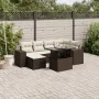 Juego de sofás de jardín 7 piezas con cojines ratán PE marrón by , Garden sets - Ref: Foro24-3269313, Price: 522,43 €, Discou...
