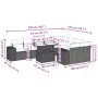 Set de sofás de jardín 10 pzas y cojines ratán sintético marrón by , Garden sets - Ref: Foro24-3269393, Price: 711,49 €, Disc...