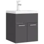Mueble con lavabo madera de ingeniería gris by , Bathroom furniture - Ref: Foro24-3071263, Price: 151,98 €, Discount: %