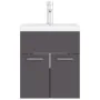 Mueble con lavabo madera de ingeniería gris by , Bathroom furniture - Ref: Foro24-3071263, Price: 151,98 €, Discount: %