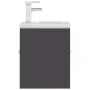 Mueble con lavabo madera de ingeniería gris by , Bathroom furniture - Ref: Foro24-3071263, Price: 151,98 €, Discount: %