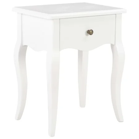 Mesita de noche de madera maciza de pino blanco 40x30x50 cm | Tu tienda online para hogar, jardín y más Foro24.es