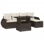 Set sofás de jardín 6 piezas y cojines ratán sintético marrón by , Garden sets - Ref: Foro24-3275133, Price: 445,70 €, Discou...