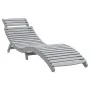 Tumbonas 2 unidades madera maciza acacia gris 184x55x64 cm by , Loungers - Ref: Foro24-3155468, Price: 309,01 €, Discount: %