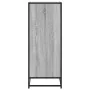 Zapatero madera de ingeniería y metal gris Sonoma 75x38x97,5 cm by , Shoe racks and shoe organizers - Ref: Foro24-3300873, Pr...