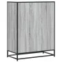 Zapatero madera de ingeniería y metal gris Sonoma 75x38x97,5 cm by , Shoe racks and shoe organizers - Ref: Foro24-3300873, Pr...