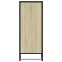 Zapatero de madera y metal roble Sonoma 75x38x97,5 cm de , Zapateros y organizadores de calzado - Ref: Foro24-3300871, Precio...