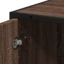 Armario de baño madera y metal marrón roble 35x37,5x188,5 cm by , Bathroom furniture - Ref: Foro24-3300884, Price: 125,28 €, ...
