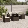 Set sofás de jardín 6 piezas y cojines ratán sintético marrón by , Garden sets - Ref: Foro24-3269173, Price: 476,69 €, Discou...