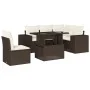Set sofás de jardín 6 piezas y cojines ratán sintético marrón by , Garden sets - Ref: Foro24-3269173, Price: 476,69 €, Discou...