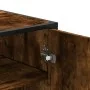Zapatero de madera y metal roble ahumado 75x38x97,5 cm by , Shoe racks and shoe organizers - Ref: Foro24-3300867, Price: 111,...