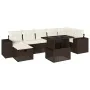 Set sofás de jardín 8 piezas y cojines ratán sintético marrón by , Garden sets - Ref: Foro24-3275313, Price: 573,75 €, Discou...