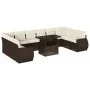 Set de sofás de jardín 11 pzas cojines ratán sintético marrón by , Garden sets - Ref: Foro24-3268783, Price: 838,24 €, Discou...