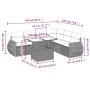 Juego de sofás de jardín 7 piezas con cojines ratán PE marrón von , Gartensets - Ref: Foro24-3268563, Preis: 539,06 €, Rabatt: %