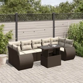 Set sofás de jardín 8 piezas y cojines ratán sintético marrón von , Gartensets - Ref: Foro24-3268413, Preis: 620,61 €, Rabatt: %