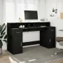 Escritorio con luz LED madera ingeniería negro 160x55x91 cm by , Desks - Ref: Foro24-3309430, Price: 229,89 €, Discount: %