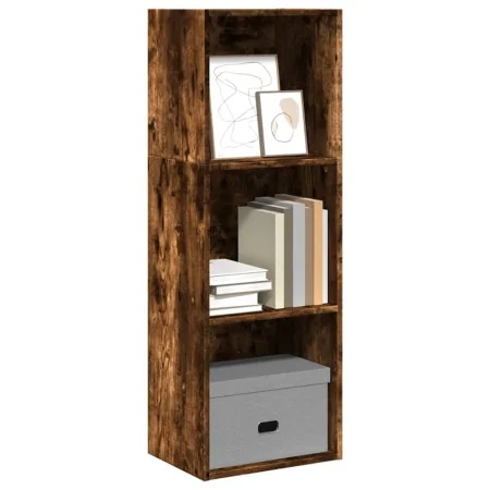 Estantería madera de ingeniería roble ahumado 40x30x114 cm by , Bookcases and shelves - Ref: Foro24-857871, Price: 43,92 €, D...