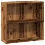 Estantería madera de ingeniería color envejecido 80x30x77 cm de , Librerías y estanterías - Ref: Foro24-857929, Precio: 39,06...