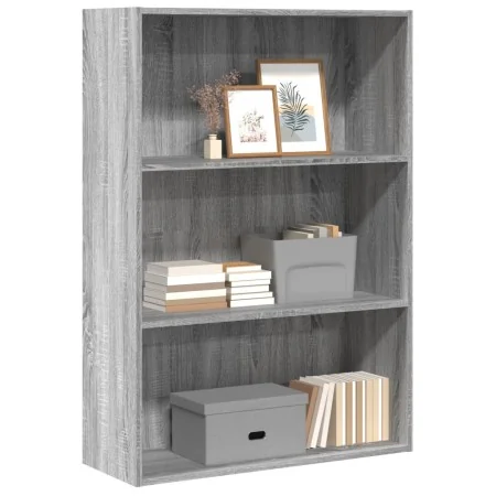 Estantería de madera de ingeniería gris Sonoma 80x30x114 cm by , Bookcases and shelves - Ref: Foro24-857936, Price: 54,09 €, ...