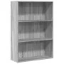 Estantería de madera de ingeniería gris Sonoma 80x30x114 cm by , Bookcases and shelves - Ref: Foro24-857936, Price: 54,09 €, ...