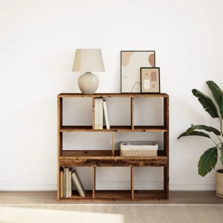 Estantería/divisor de espacios madera envejecida 100x33x94,5 cm by , Bookcases and shelves - Ref: Foro24-854479, Price: 79,50...