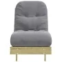 Futón sofá cama con colchón madera impregnada pino 60x206x11 cm by , Futones - Ref: Foro24-846750, Price: 164,62 €, Discount: %