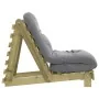 Futón sofá cama con colchón madera impregnada pino 60x206x11 cm by , Futones - Ref: Foro24-846750, Price: 164,62 €, Discount: %