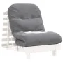 Futón sofá cama con colchón madera maciza blanco 70x206x11 cm von , Futones - Ref: Foro24-846752, Preis: 194,06 €, Rabatt: %