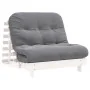 Futón sofá cama con colchón madera maciza blanco 100x206x11 cm von , Futones - Ref: Foro24-846767, Preis: 243,63 €, Rabatt: %