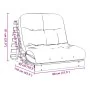 Futón sofá cama con colchón madera maciza Douglas 80x206x11 cm by , Futones - Ref: Foro24-846759, Price: 190,89 €, Discount: %