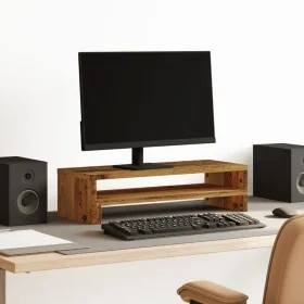 Soporte de pantalla madera ingeniería envejecida 54x22x15 cm von , Computersockel und -erhöhungen - Ref: Foro24-854776, Preis...