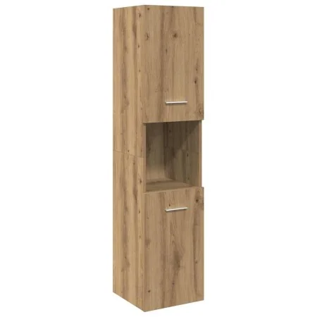 Armario pared baño madera ingeniería roble artisian 30x30x130cm de , Tocadores de baño - Ref: Foro24-856222, Precio: 74,00 €,...