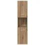 Armario pared baño madera ingeniería roble artisian 30x30x130cm de , Tocadores de baño - Ref: Foro24-856222, Precio: 74,00 €,...
