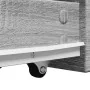 Armario de baño estrecho con ruedas madera gris Sonoma by , Lockers and storage cabinets - Ref: Foro24-855282, Price: 77,90 €...