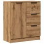 Aparador de madera de ingeniería roble artisan 60x30x70 cm by , Sideboards - Ref: Foro24-856837, Price: 103,90 €, Discount: %