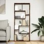 Librería divisora madera ingeniería roble ahumado 67x25x161,5cm de , Librerías y estanterías - Ref: Foro24-858079, Precio: 89...
