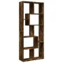 Librería divisora madera ingeniería roble ahumado 67x25x161,5cm de , Librerías y estanterías - Ref: Foro24-858079, Precio: 89...