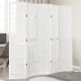 Biombo separador de 5 paneles madera maciza Paulownia blanco by , Room dividers - Ref: Foro24-358790, Price: 137,61 €, Discou...