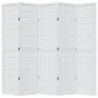 Biombo separador de 5 paneles madera maciza Paulownia blanco by , Room dividers - Ref: Foro24-358790, Price: 137,61 €, Discou...
