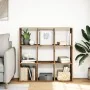 Librería divisora madera roble artisan 102x29x103,5 cm von , Bücherregale und Regale - Ref: Foro24-858047, Preis: 83,16 €, Ra...