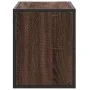 Mueble TV madera ingeniería y metal marrón roble 80x31x39,5 cm by , TV Furniture - Ref: Foro24-848928, Price: 47,15 €, Discou...