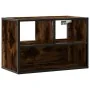 Mueble TV madera ingeniería y metal roble ahumado 60x31x39,5 cm | Tu tienda online para hogar, jardín y más Foro24.es