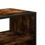 Mueble TV madera ingeniería y metal roble ahumado 60x31x39,5 cm | Tu tienda online para hogar, jardín y más Foro24.es