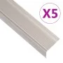 Perfiles de peldaños forma de L 5 uds aluminio champán 67 cm by , Stairs - Ref: Foro24-146799, Price: 31,33 €, Discount: %