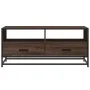 Mesa de centro madera ingeniería metal roble marrón 100x50x45cm de , Mesas de centro - Ref: Foro24-848788, Precio: 104,56 €, ...