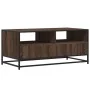 Mesa de centro madera ingeniería metal roble marrón 100x50x45cm de , Mesas de centro - Ref: Foro24-848788, Precio: 104,56 €, ...